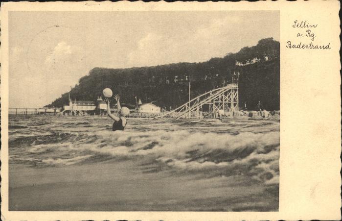 Sellin Ruegen Badestrans mit Seesteg