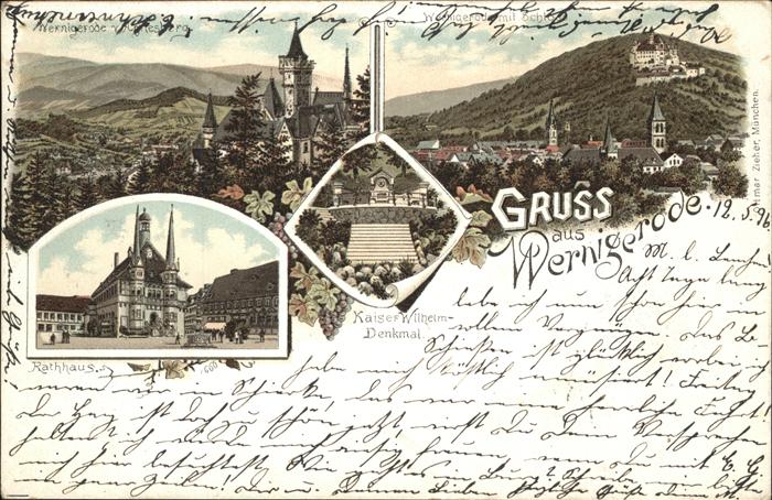 Wernigerode Harz Rathaus u.Schloss