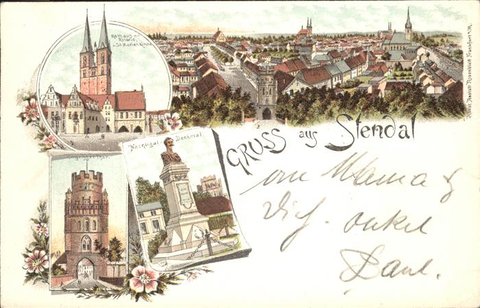 Stendal Ünglinger Thor u.Nachtigal-Denkmal (mit