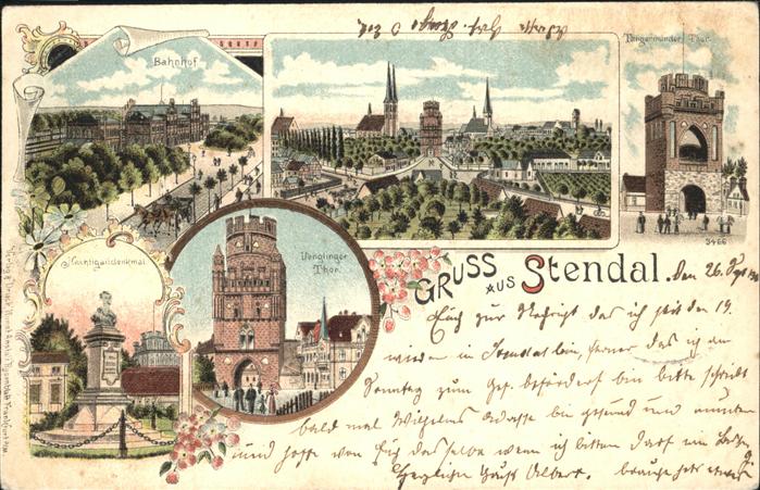 Stendal Bahnhof u.Ünglinger Thor