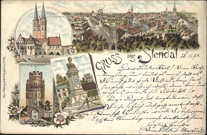 Stendal Nachtigal-Denkmal u.Ünglinger Thor