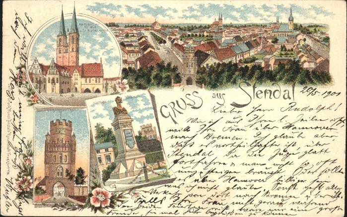 Stendal Nachtigal-Denkmal u.Ünglinger Thor