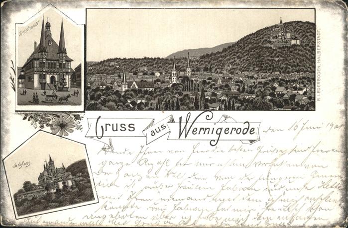 Wernigerode Harz Rathaus u.Schloss