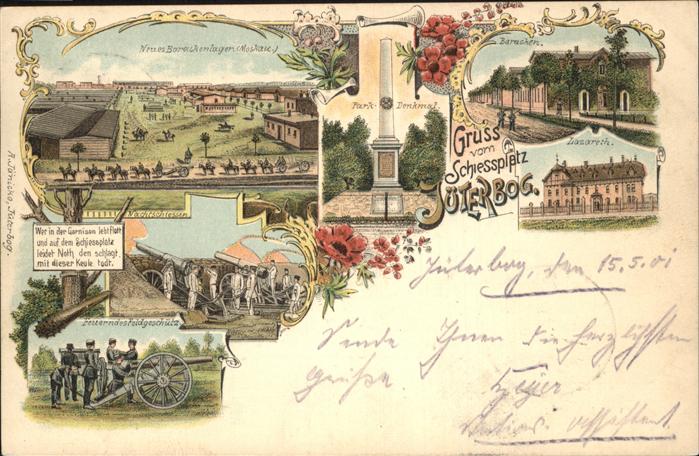 Jueterbog Schiessplatz mit Lazareth u.Neuem Barac