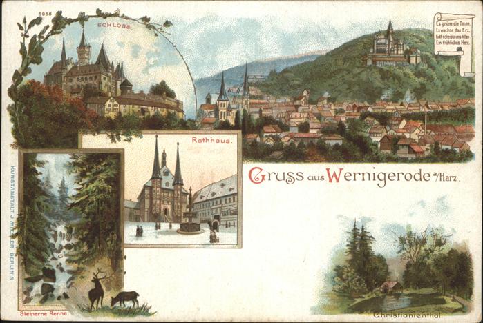 Wernigerode Harz Rathaus u.Schloss