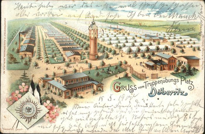 Doeberitz Truppenuebungsplatz Truppenübungsplatz mit Baracken-Lager