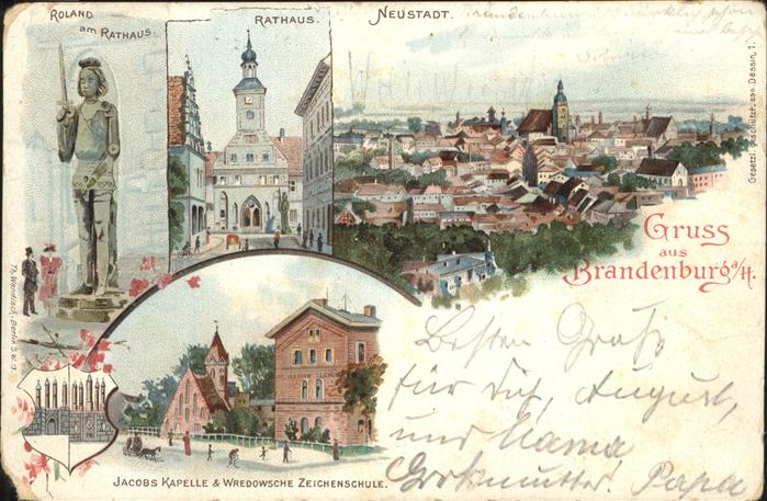 Brandenburg Havel Rathaus u.Wredow-Zeichenschule