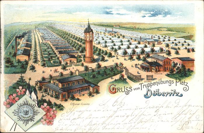 Doeberitz Truppenuebungsplatz Truppenuebungsplatz mit Barackenlager