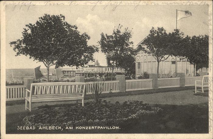 Ahlbeck Ostseebad Insel Usedom Am Konzertpavillon
