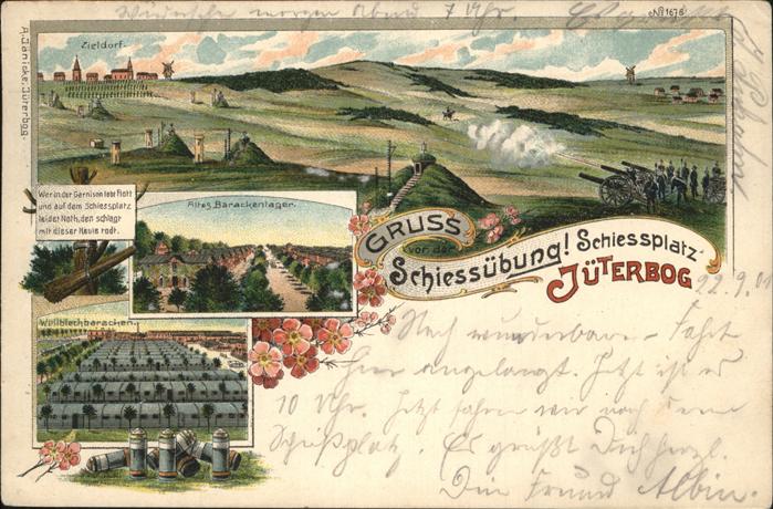 Jueterbog Schiessplatz mit Schiessübungen