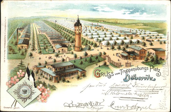 Doeberitz Truppenuebungsplatz Truppenübungsplatz mit Baracken-Lager