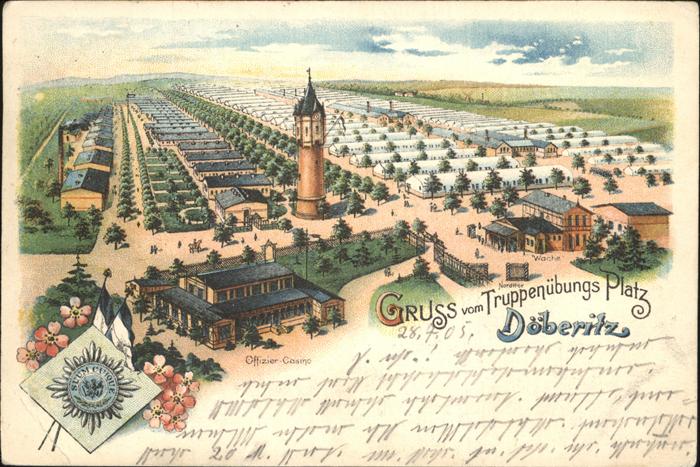 Doeberitz Truppenuebungsplatz Truppenübungsplatz mit Baracken-Lager