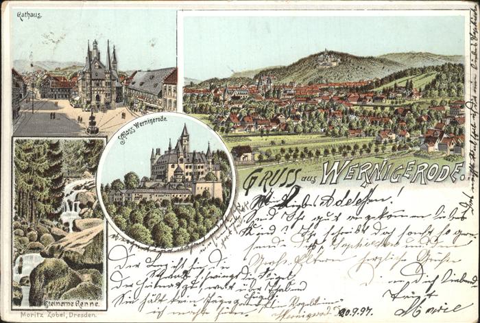 Wernigerode Harz Rathaus u.Schloss