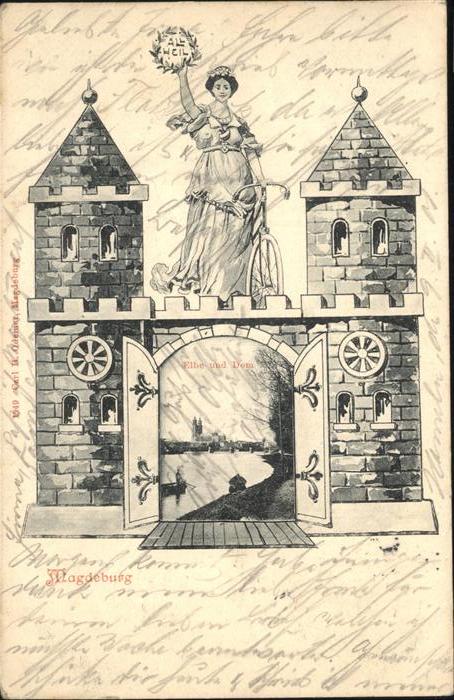 MAGDEBURG  CITY Elbe u.Dom