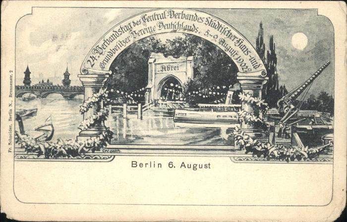 Berlin Verbandstag des Central-Verbandes-Städt