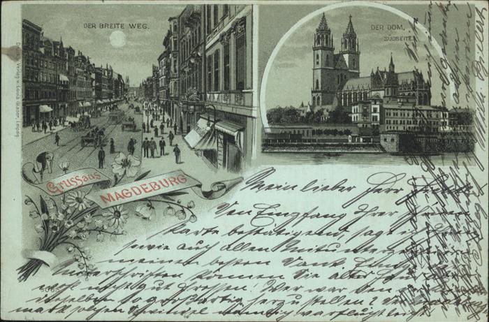 MAGDEBURG  CITY Der Breite Weg u.Dom