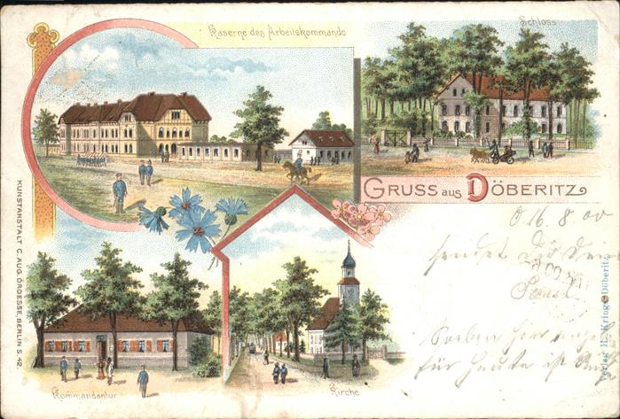 Doeberitz Truppenuebungsplatz Div.Ansichten von der Kaserne