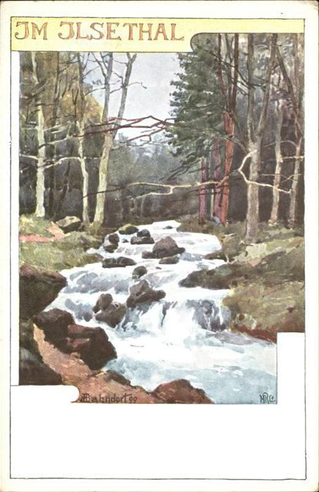 Ilsenstein Harz Ilsethal Künstlerkarte