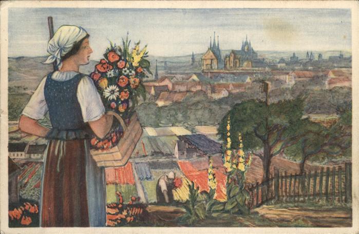 ERFURT  CITY Blumenstadt Tracht