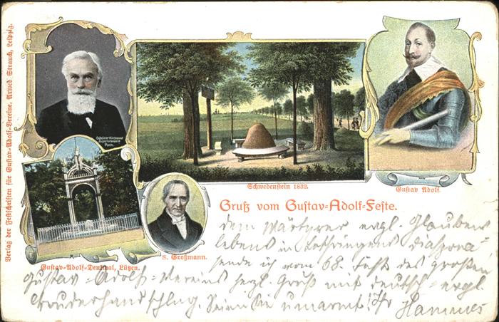 Luetzen Gustav-Adolf Schwedenstein Denkmal