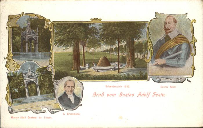 Luetzen Gustav Adolf Denkmal Feste Schwedenstein