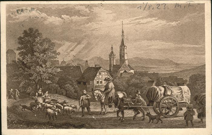 Sangerhausen Suedharz Harz Kuenstlerkarte Serie II No. 14 Richter L.