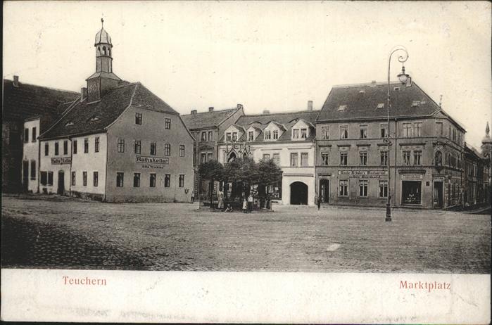 Teuchern Marktplatz Reliefkarte