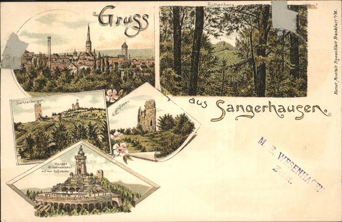 Sangerhausen Suedharz sachsenburgen Kiaser Wilhelm-Denkmal