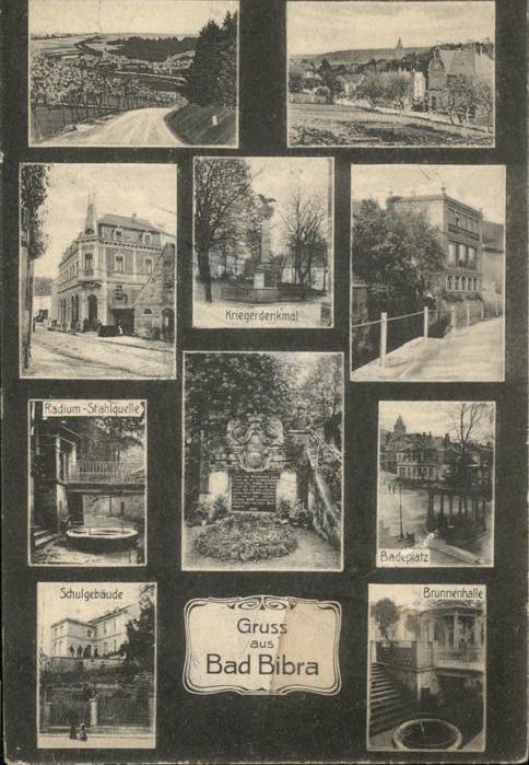 Bad Bibra Kriegerdenkmal Radium-Stahlquelle Schul