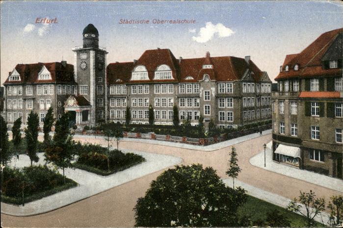ERFURT  CITY Staedtische Oberrealschule