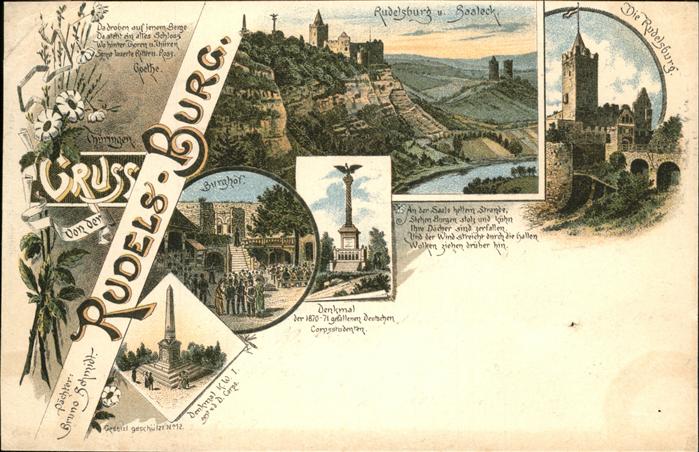 Rudelsburg Saaleck Denkmal