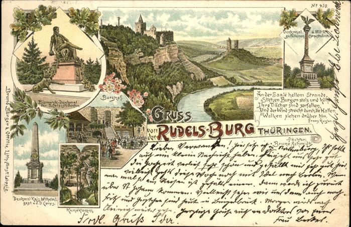 Rudelsburg Denkmal Kaiser Wilhelm Bismarck Denkmal