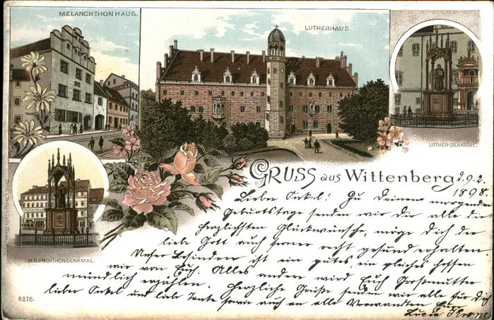 Wittenberg Lutherstadt Lutherhaus Melanchthon Haus Denkmal