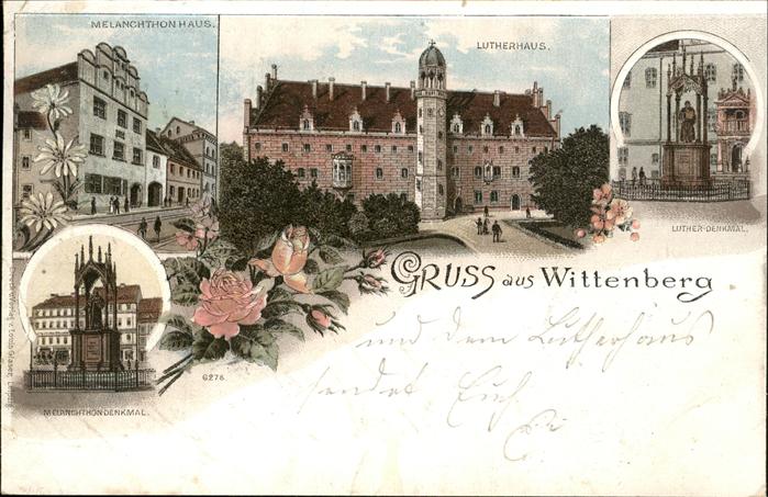Wittenberg Lutherstadt Lutherhaus Luther Denkmal Melanchthonha