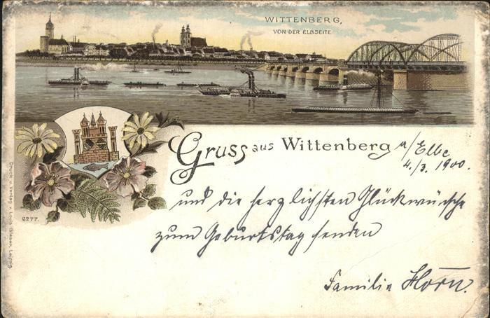 Wittenberg Lutherstadt Elbseite Seitenraddampfer