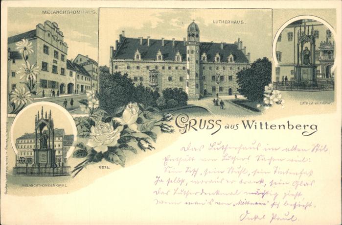 Wittenberg Lutherstadt Luther Denkmal Lutherhaus Melanchthonha