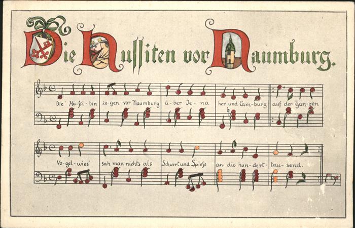 Naumburg Saale Liederkarte Noten Lied