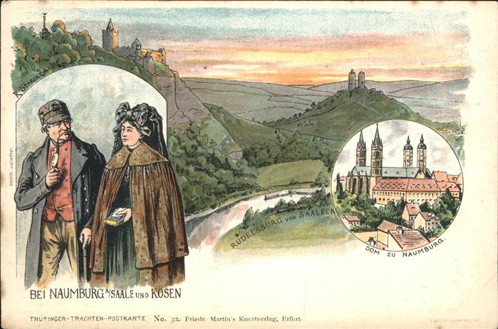 Naumburg Saale Tracht Dom Rudelsburg Saaleck