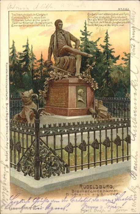Rudelsburg Bismarckdenkmal Student Gedicht