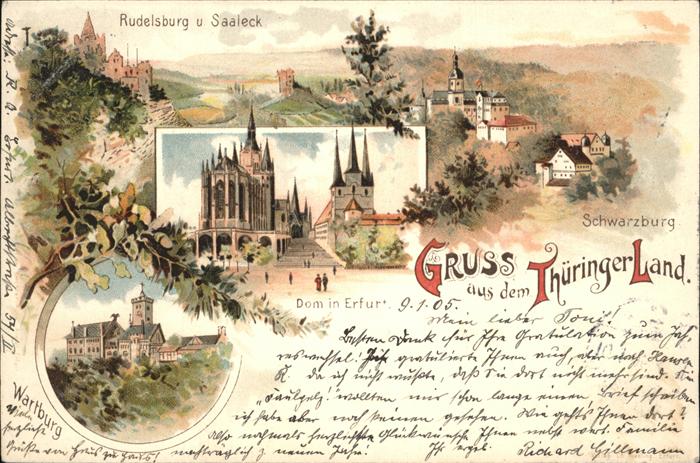 Schwarzburg Thueringer Wald Rudelsburg Wartburg Saaleck