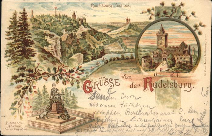 Rudelsburg Bismarck-Denkmal Saaleck