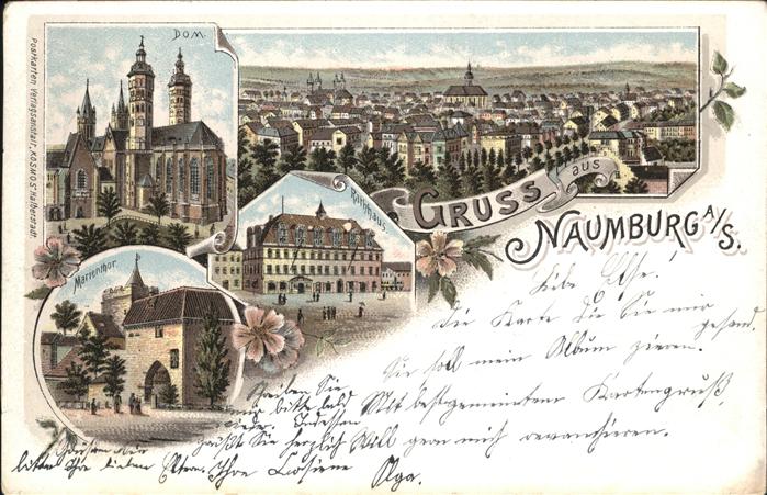 Naumburg Saale Marienthor Dom Rathaus