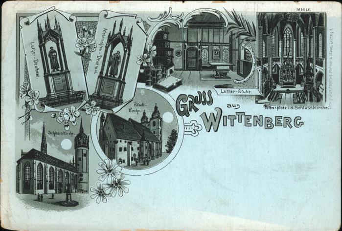 Wittenberg Lutherstadt Luther-Stube Stadtkirche Denkmal