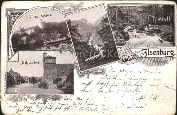 Ilsenburg Harz Schlosshof Fürstl. Schloss Ilsestein