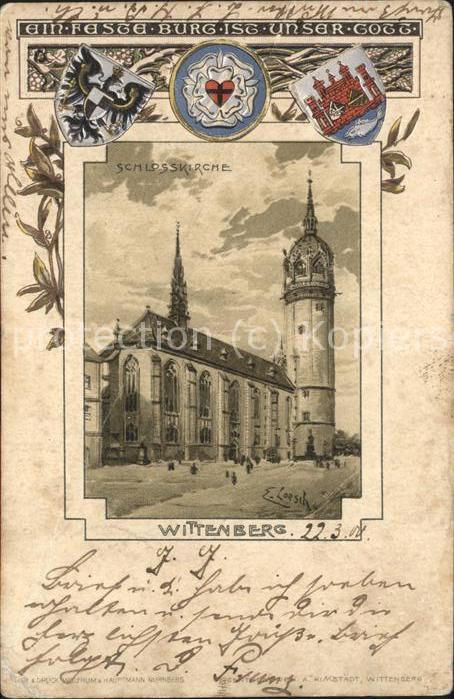 Wittenberg Lutherstadt Wappen Schlosskirche
