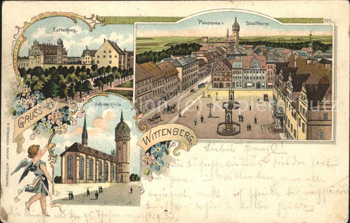 Wittenberg Lutherstadt Stadtthurm Schlosskirche