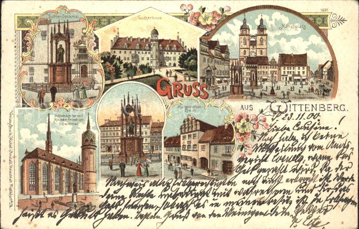 Wittenberg Lutherstadt Lutherhaus Marktplatz