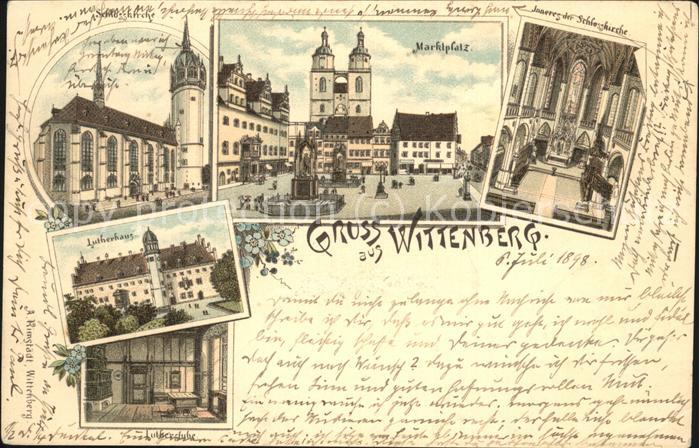 Wittenberg Lutherstadt Schlosskirche Marktplatz Lutherhaus