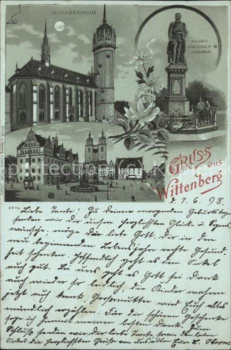 Wittenberg Lutherstadt Schlosskirche Kaiser Friedrich Denkmal