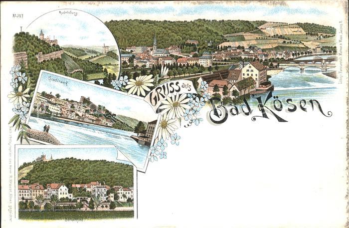 Bad Koesen Rudelsburg Gradierwerk Brücke